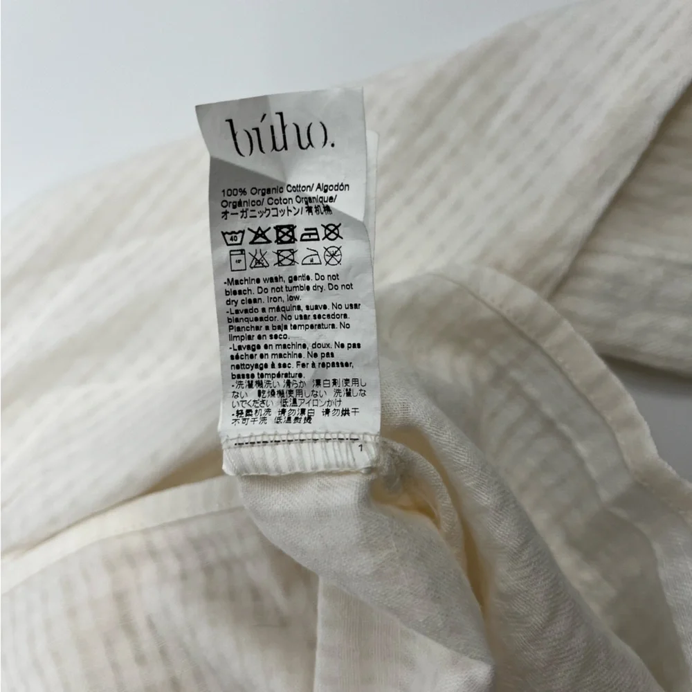 Búho Girls Sheer Check Blouse NWT 3Y
